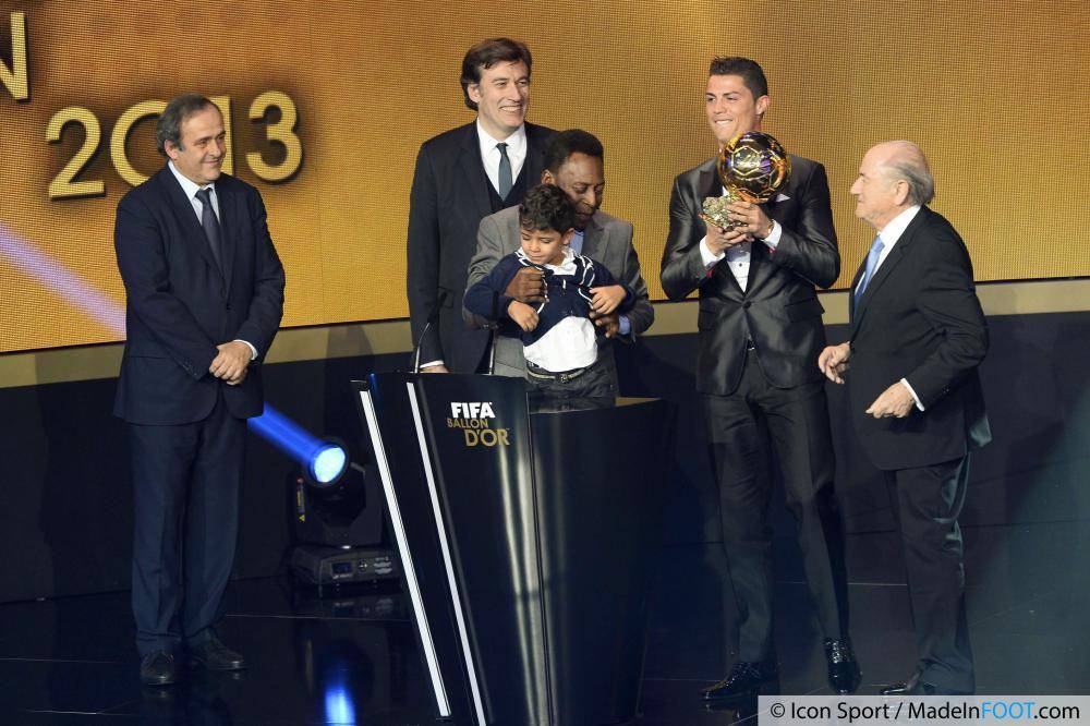 Sepp Blatter lors de la remise du Ballon d'Or