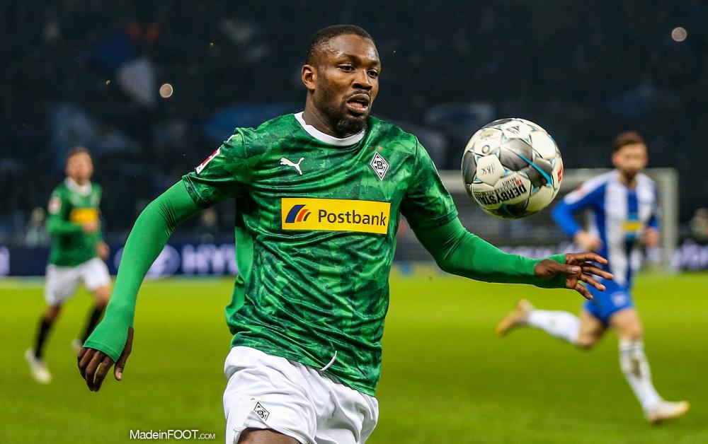 Marcus Thuram sous le maillot du Borussia Mönchengladbach.