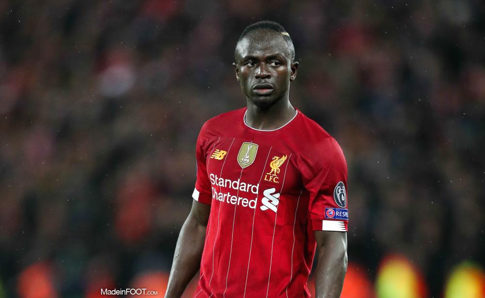 Sadio Mané avec les couleurs de Liverpool