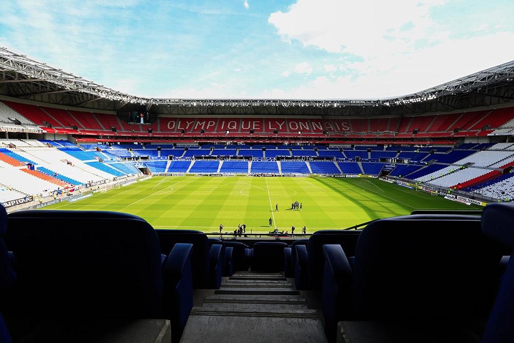 Les tribunes du Groupama Stadium