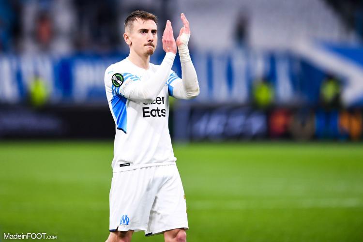 Valentin Rongier, ici sous ses anciennes couleurs de l'Olympique de Marseille.