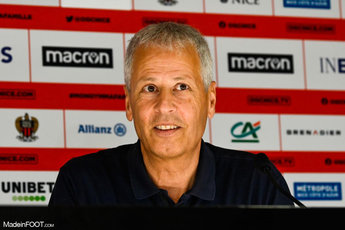 Lucien Favre, entraîneur de l'OGC Nice