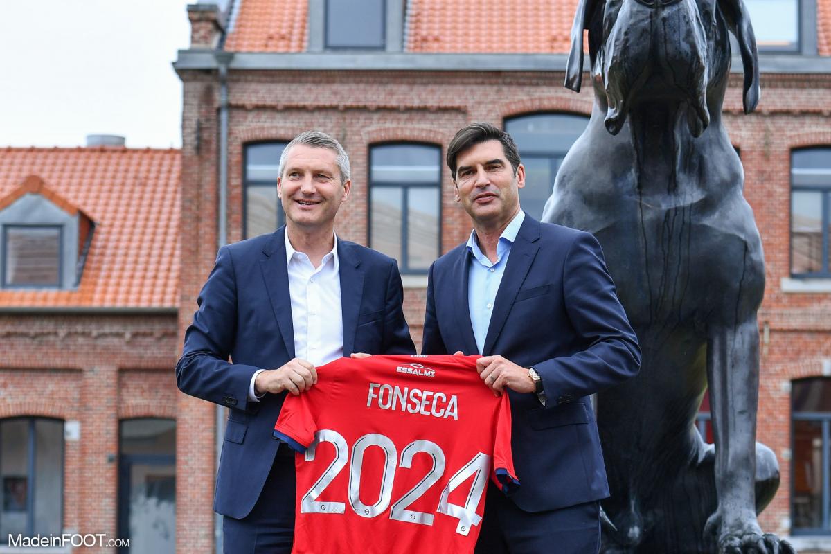 Olivier Létang, président du LOSC et Paulo Fonseca.