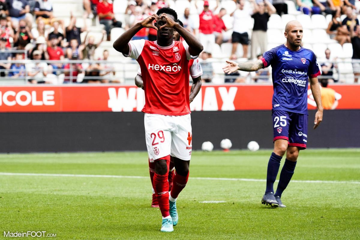 Folarin Balogun sous le maillot du Stade de Reims