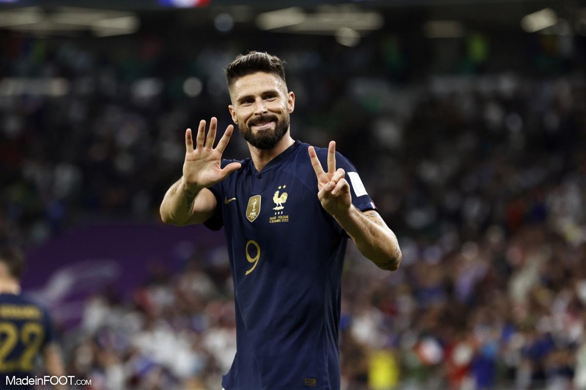 Giroud avec l'équipe de France