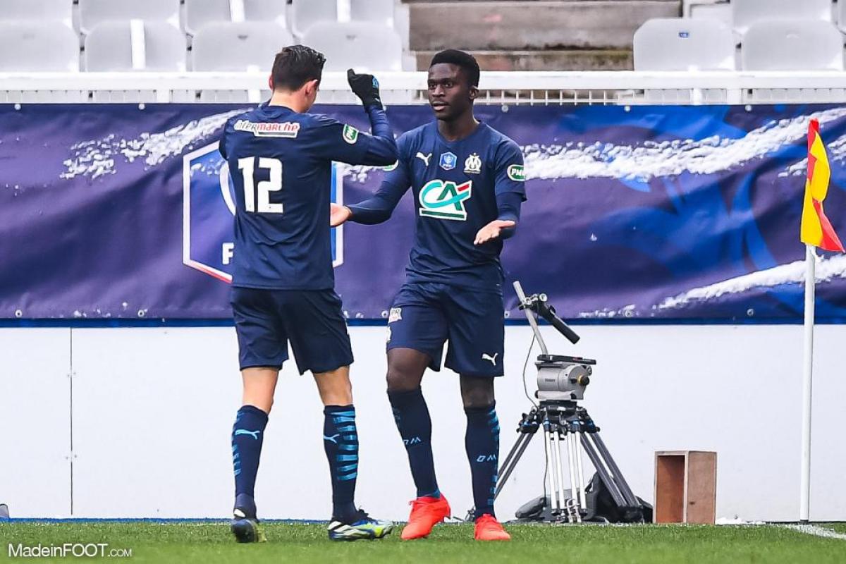 Bamba Dieng sous le maillot de l'OM.