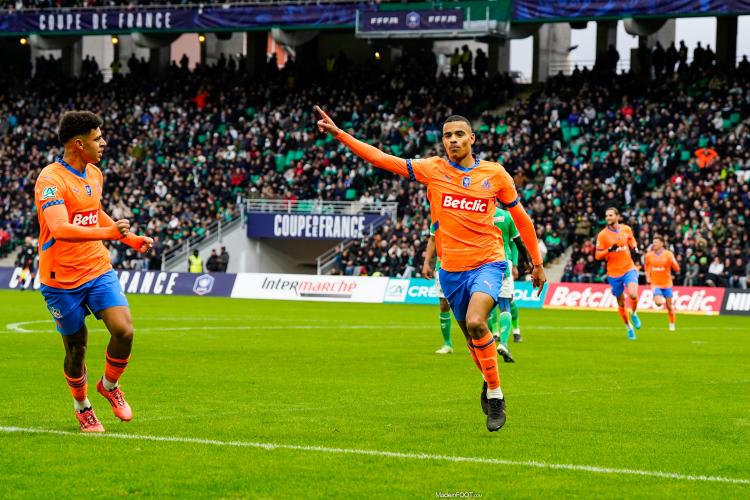 L'Olympique de Marseille s'est largement imposé face à l'AS Saint-Etienne (0-4), ce dimanche après-midi, lors des 32èmes de finale de la Coupe de France.