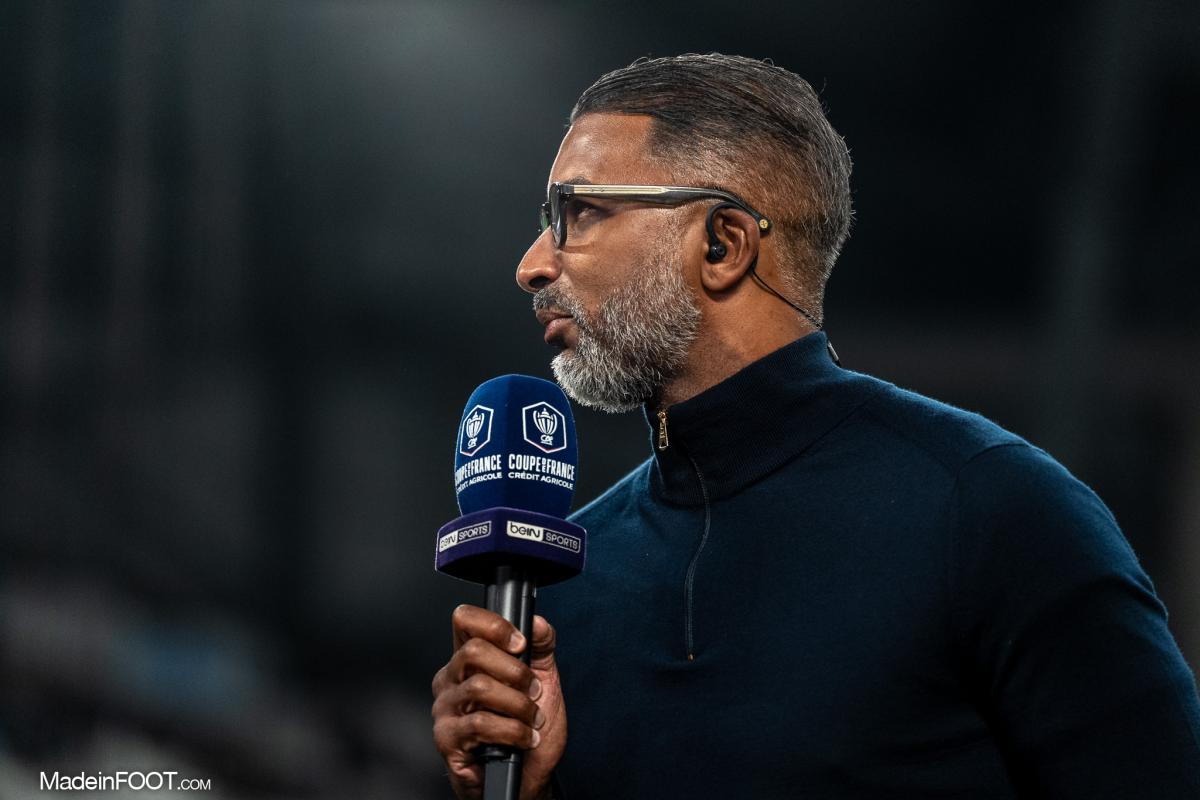 Habib Beye, l'entraîneur de l'Olympique de Marseille.