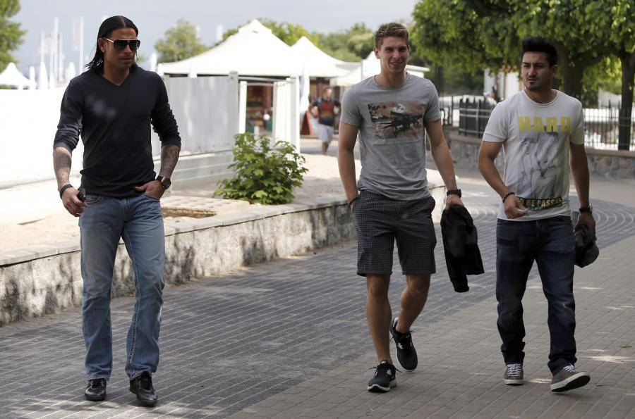 Tim Wiese (à gauche), en 2012. La transformation n'avait pas encore commencé...