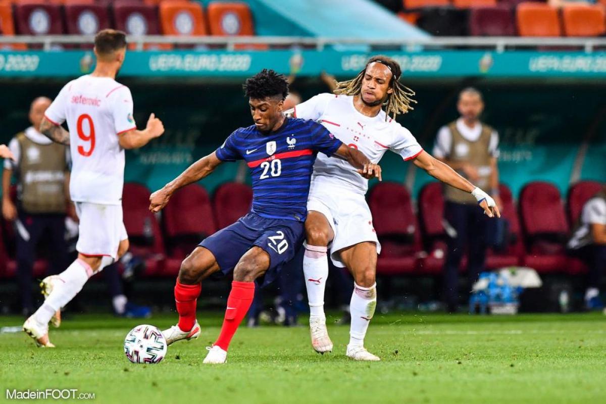 Kevin Mbabu ici derrière Kingsley Coman