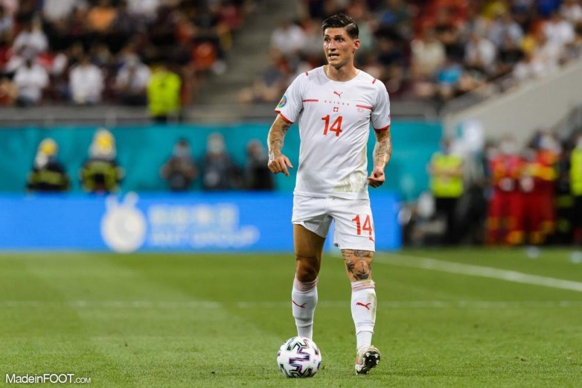 Steven Zuber sous le maillot de la Suisse.