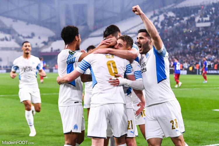 La joie des Marseillais face à Bâle