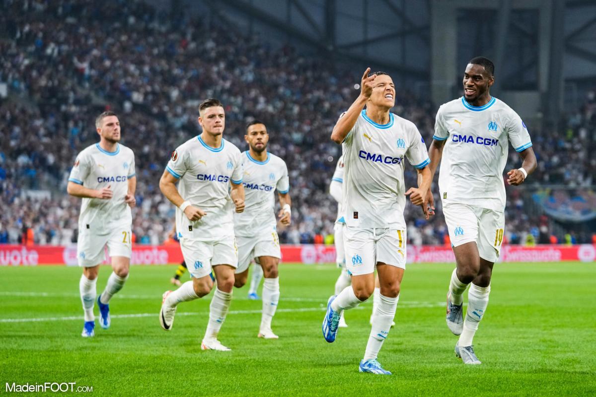 Les joueurs de l'OM.
