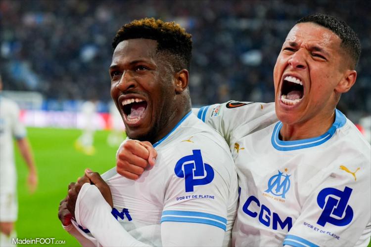 Amine Harit et Faris Moumbagna lors de la saison 2023-2024. 
