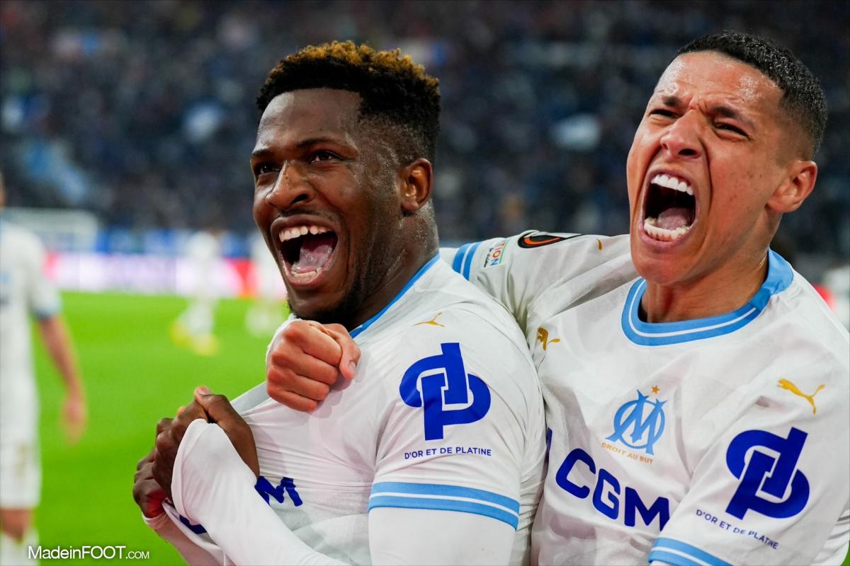 Amine Harit et Faris Moumbagna lors de la saison 2023-2024. 