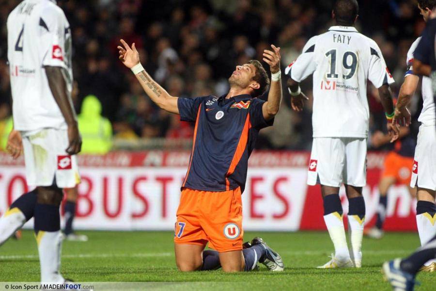Olivier Giroud, attaquant de Montpellier et supporter de l'OM.