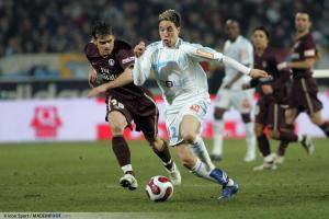 Samir Nasri sous les couleurs de l'OM en 2007.
