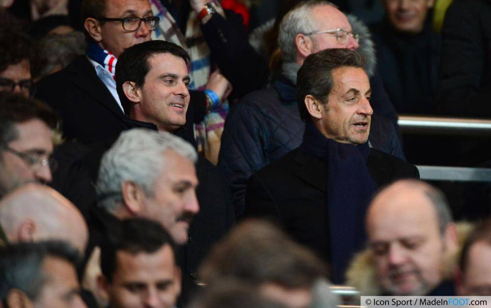 Nicolas Sarkozy aux côtés de Manuel Valls