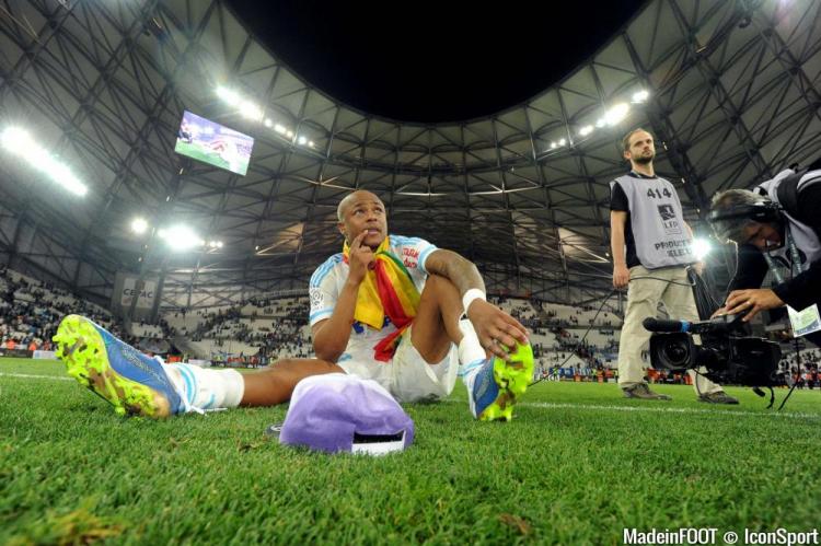 André Ayew, ici sous les couleurs de l'Olympique de Marseille.