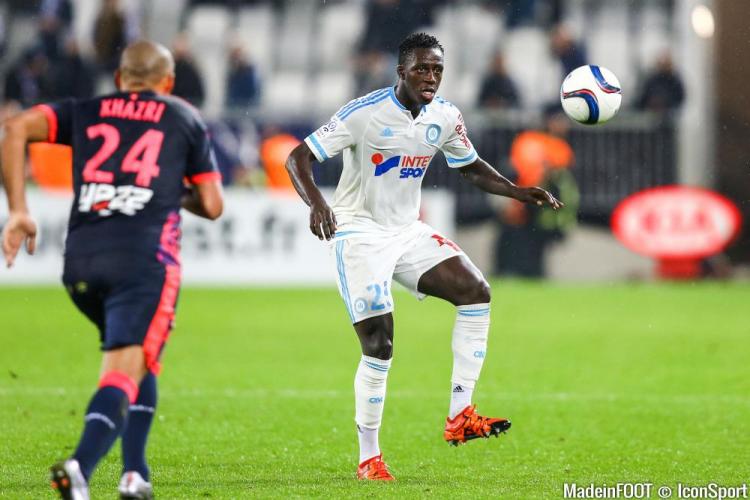 Benjamin Mendy sous le maillot de l'OM.