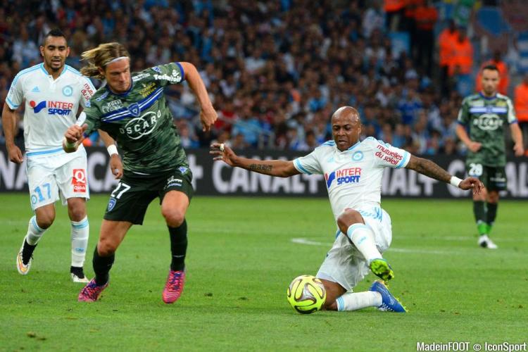 André Ayew, ici sous ses anciennes couleurs de l'Olympique de Marseille.