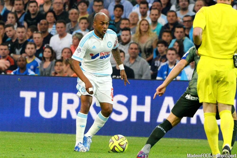 André Ayew sous le maillot de l'OM.