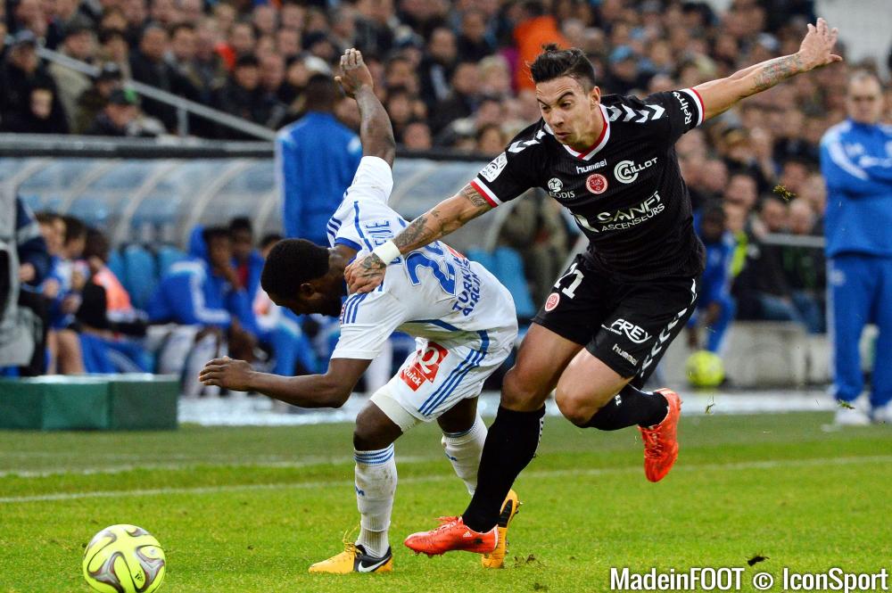 Bice Dja Djédjé (ici pris de vitesse par De Preville contre Reims) ne sera pas du déplacement à Lille