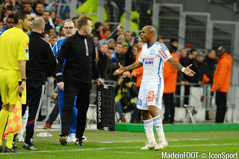 André Ayew en colère, une image qui traduit l'esprit marseillais du moment.