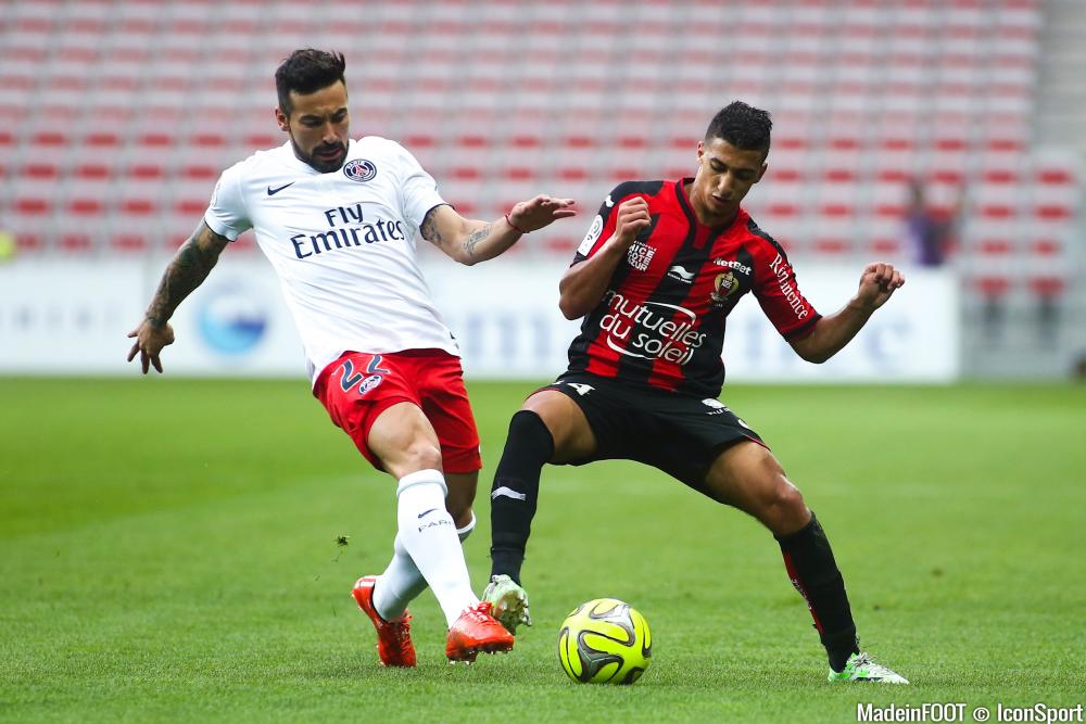 Saïd Benrahma (à droite) avec Nice.