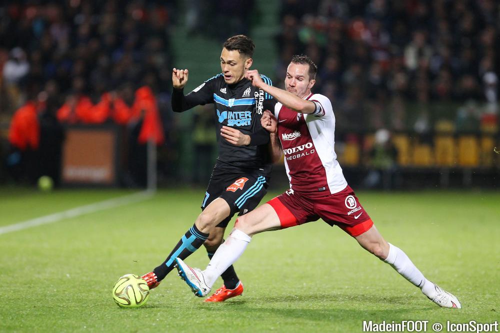 Lejeune et le FC Metz se sont inclinés contre l'OM (0-2), ce vendredi soir.