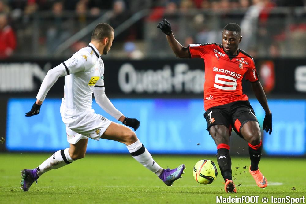 Paul-Georges Ntep lors du match de Ligue 1 Rennes - Angers en 2016