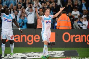 Florian Thauvin a inscrit un triplé dimanche, à Caen.