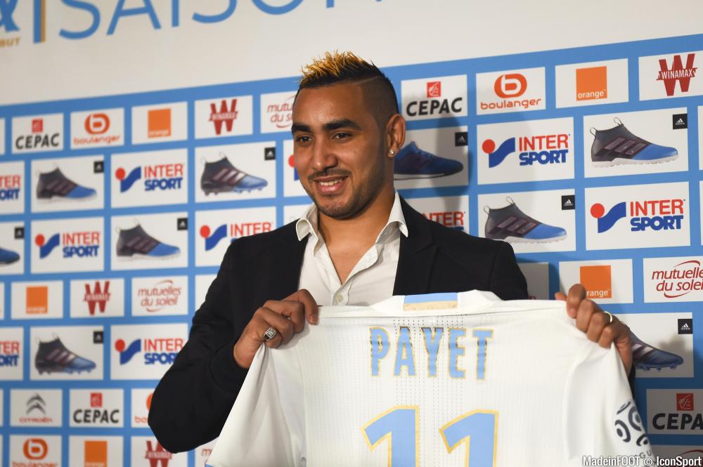 Dimitri Payet lors de son retour à l'OM en 2017