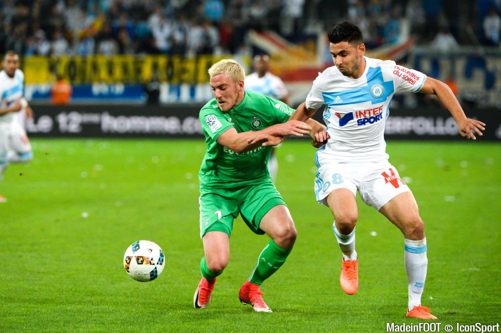Jordan Veretout a été l'un des rares Stéphanois à surnager au Vélodrome.