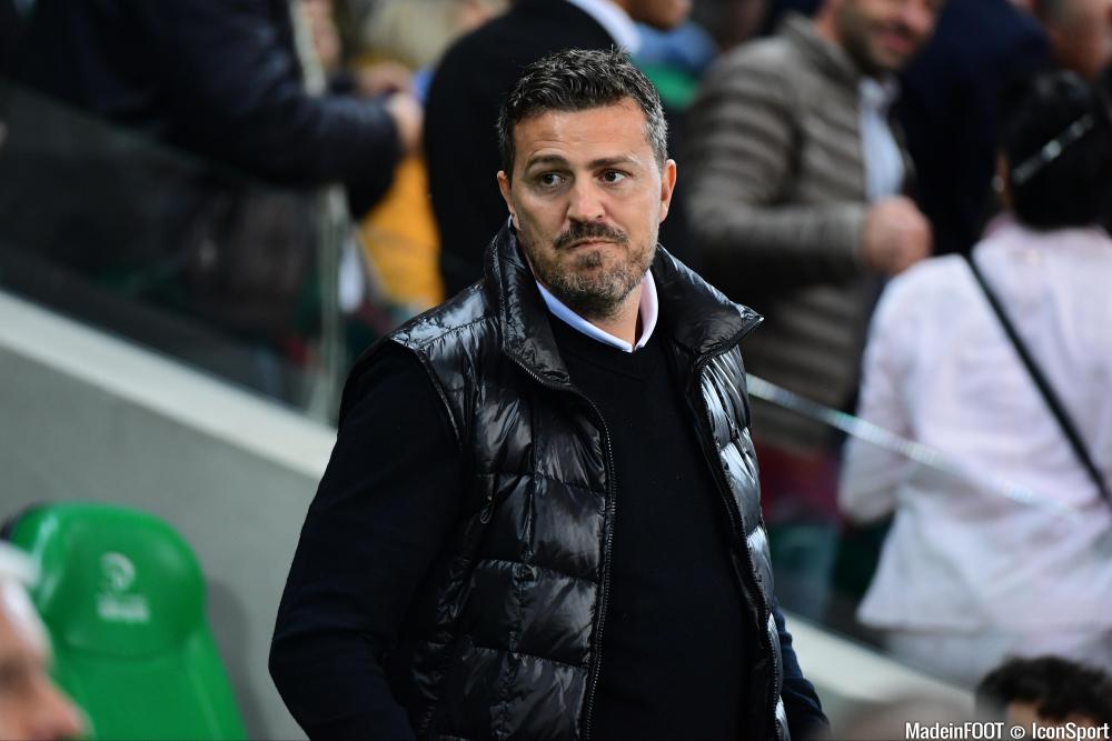 Oscar Garcia, l'entraîneur du Stade de Reims, ici avec l'ASSE en 2017.