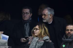 Jacques-Henri Eyraud, le président de l'OM, ici aux côtés d'Andoni Zubizarreta (directeur sportif).