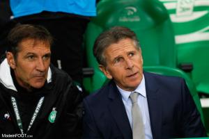 Le groupe de l'AS Saint-Etienne pour la réception de l'Olympique de Marseille.