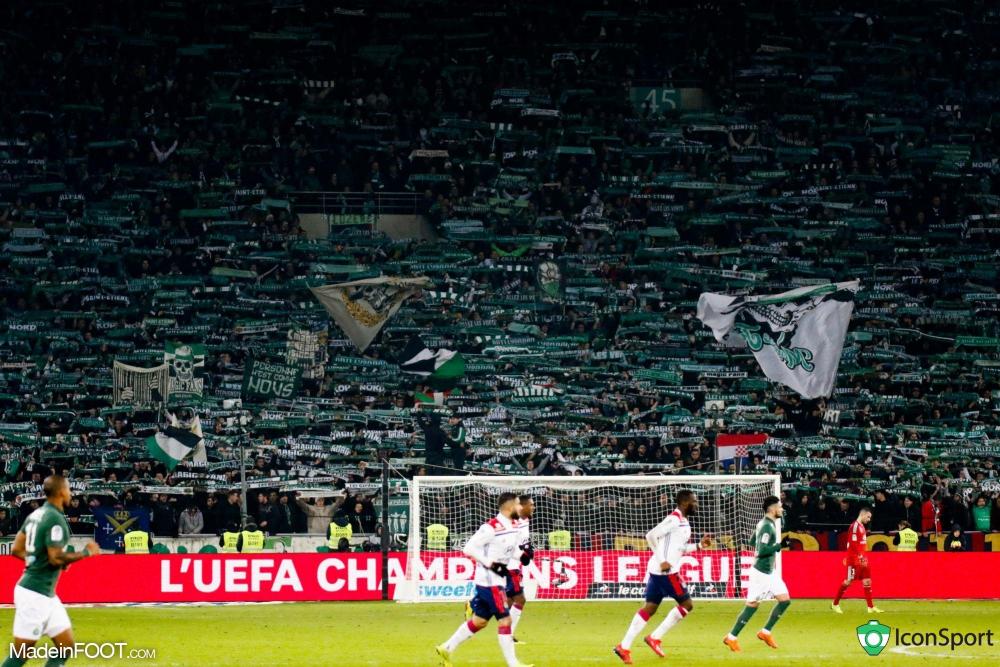 Geoffroy-Guichard lors du derby contre l'Olympique Lyonnais