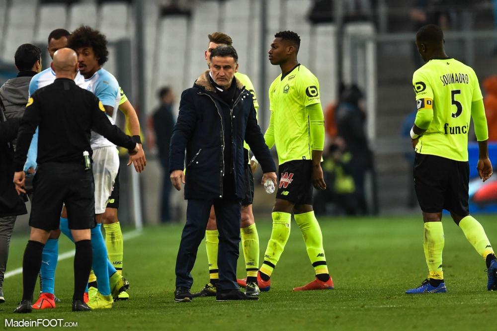 Le groupe du Lille OSC pour le déplacement sur la pelouse de l'Olympique de Marseille.