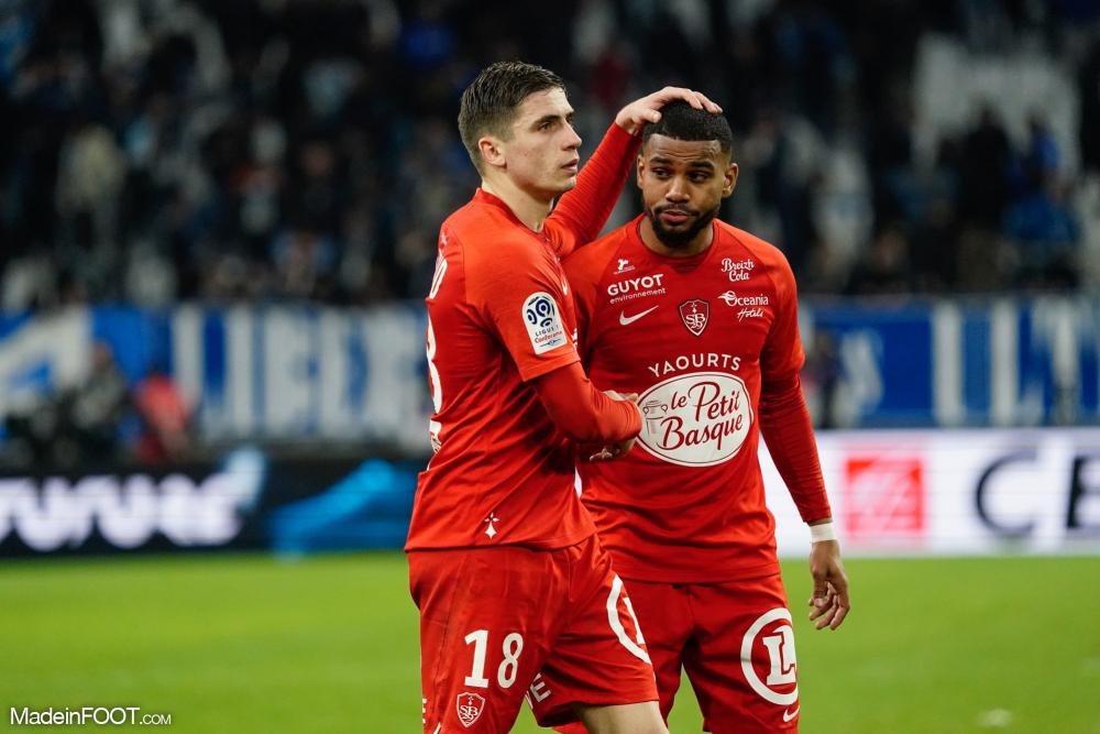 Romain Perraud, le défenseur latéral gauche du Stade Brestois 29.