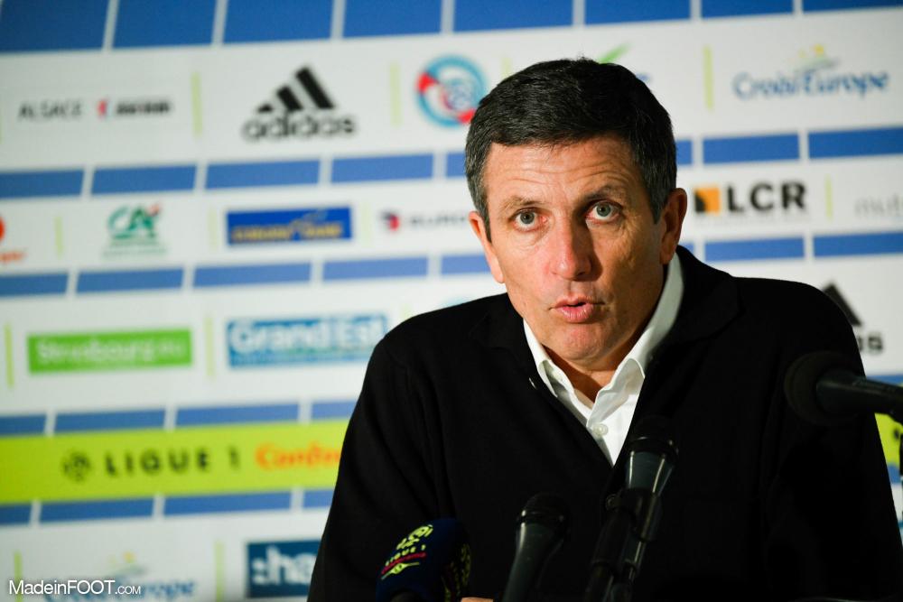 Thierry Laurey, entraineur de Strasbourg