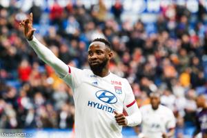 Moussa Dembélé, l'attaquant de l'Olympique Lyonnais.