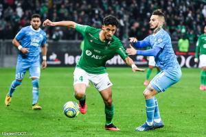 Dario Benedetto au duel avec William Saliba
