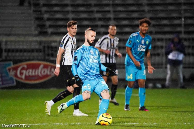 Loïs Diony, célébrant son but face à l'OM