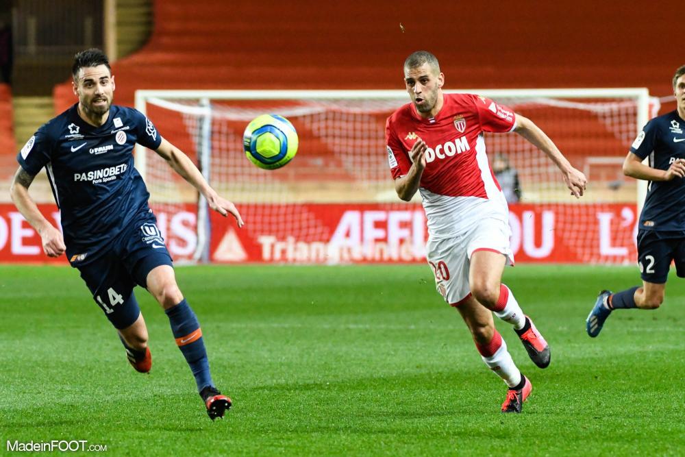 Slimani avec le maillot de Monaco