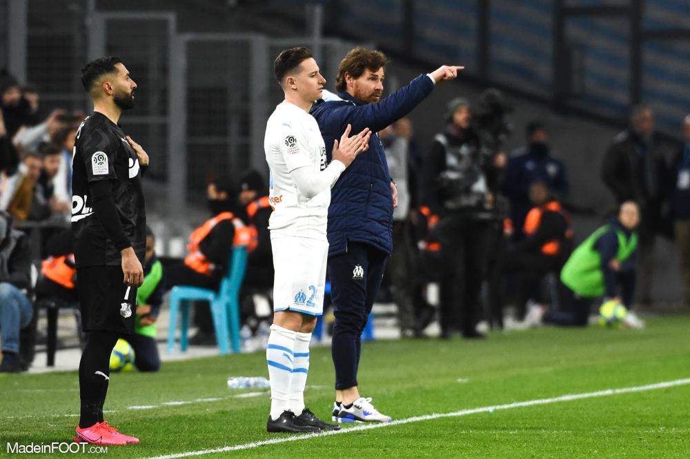 Le groupe de l'Olympique de Marseille pour la réception du Lille OSC.