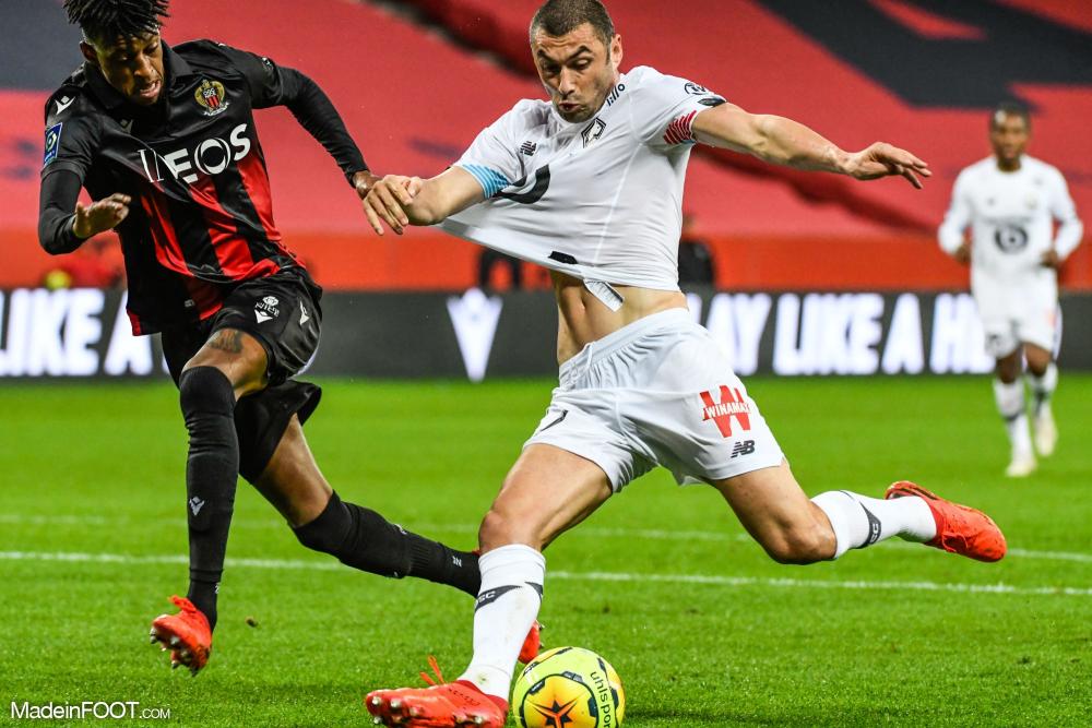 Burak Yilmaz, l'avant-centre du Lille OSC.
