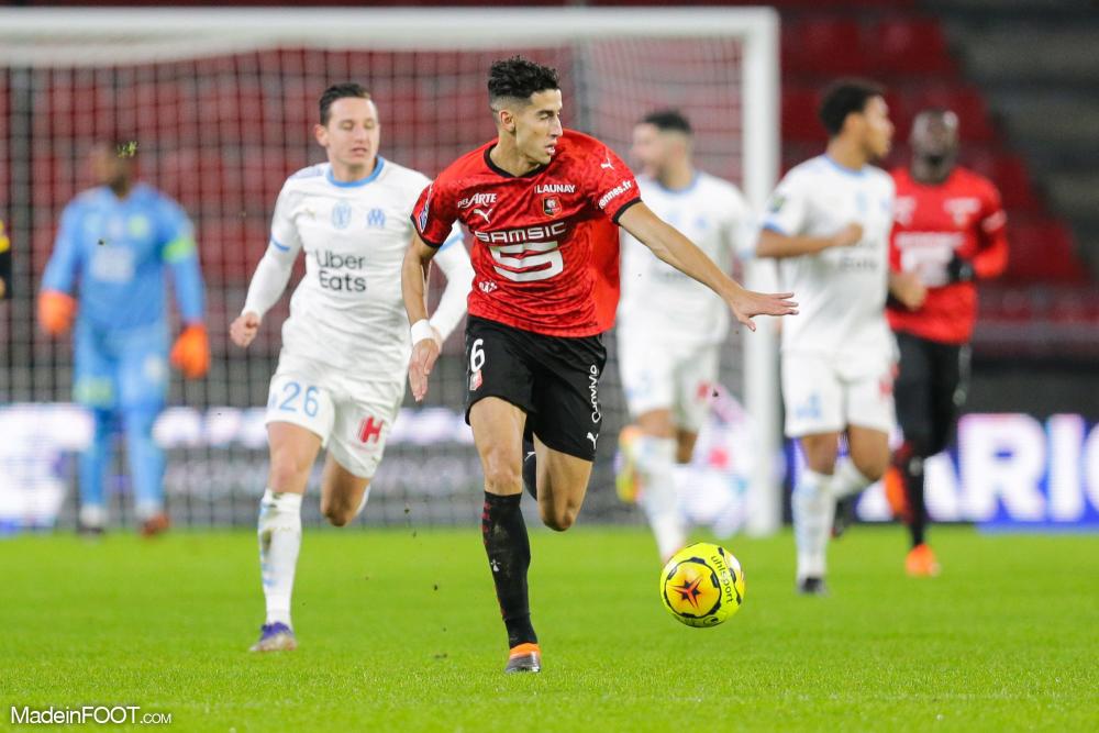 Nayef Aguerd, défenseur central du Stade Rennais 