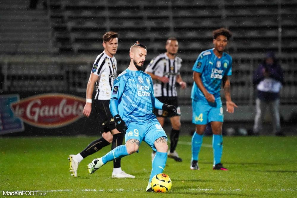 Loïs Diony, célébrant son but face à l'OM