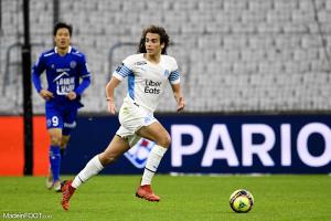 Mattéo Guendouzi avec l'OM.